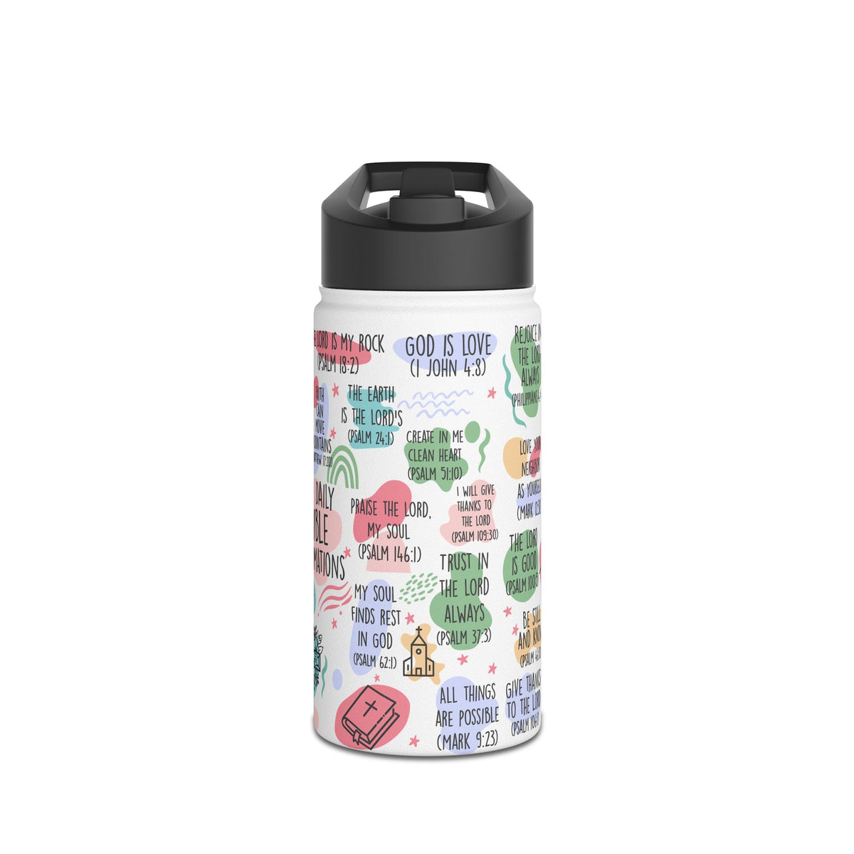 Stainless Steel Water Bottle, Standard Lid