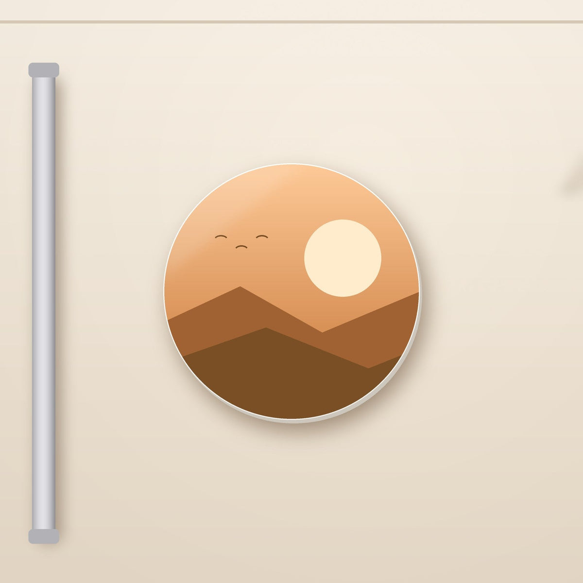 Round Photo Magnet with your photo