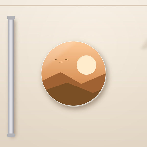 Round Photo Magnet with your photo
